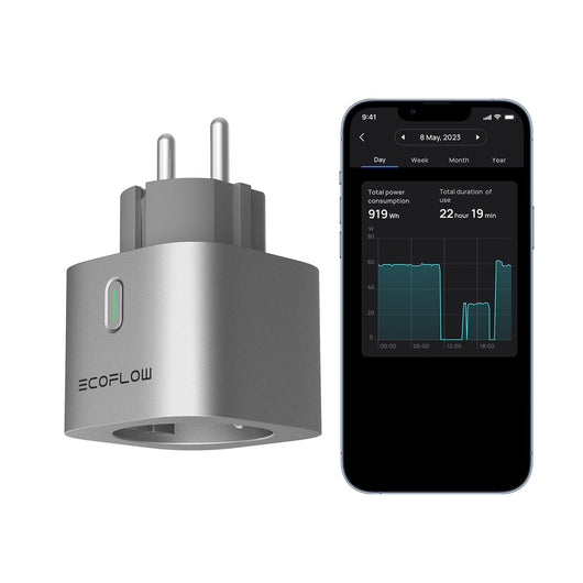 An EcoFlow Smart Plug in a socket