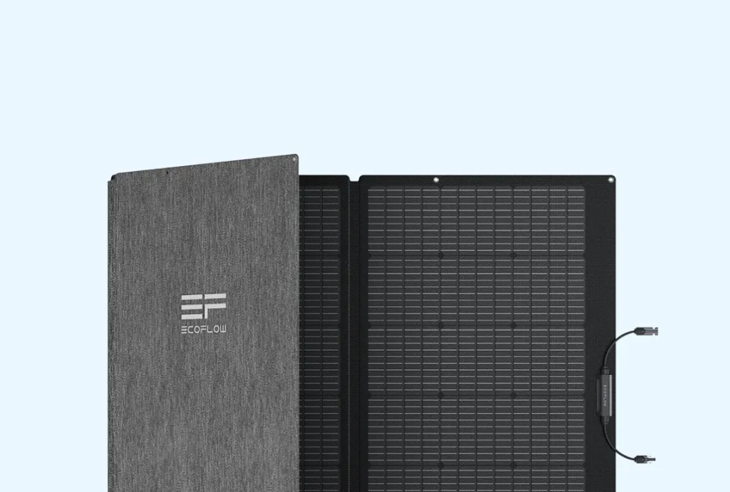 EcoFlow 160W Solar Panel - unfolded panel, front view