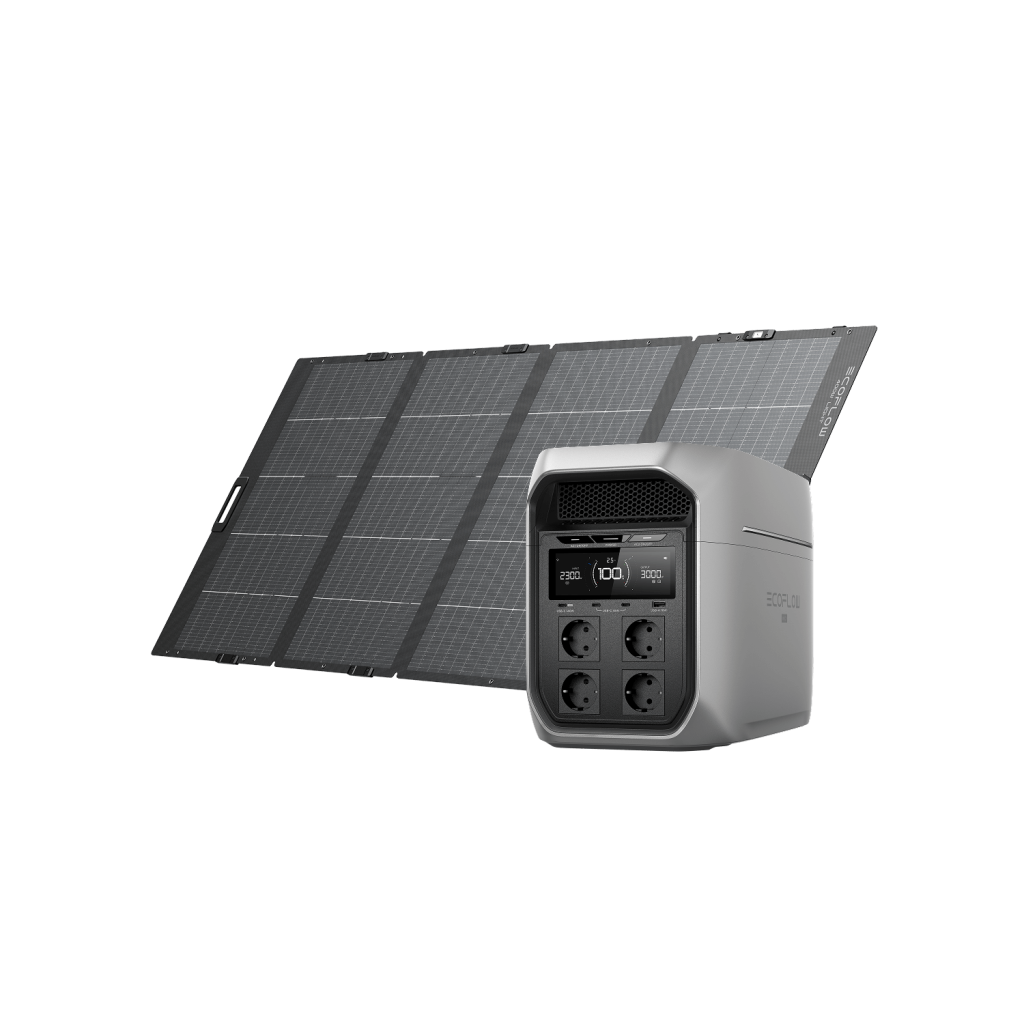 EcoFlow DELTA 3 Max Plus — connector panel with European sockets (EU Schuko)