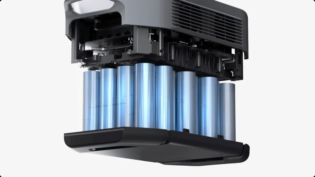 LiFePO4 battery cells inside the EcoFlow DELTA 2 Max