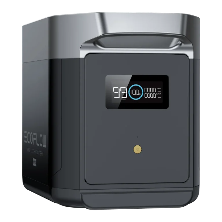 Дополнительная батарея EcoFlow DELTA 2 Max Smart Extra Battery с дисплеем заряда и кнопкой питания на передней панели