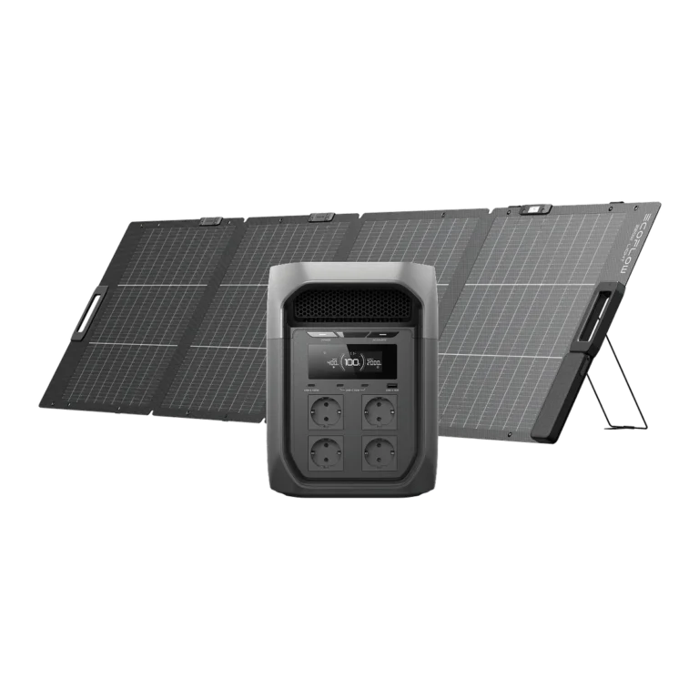 EcoFlow DELTA 3 Max з двосторонньою сонячною панеллю EcoFlow на 220 Вт