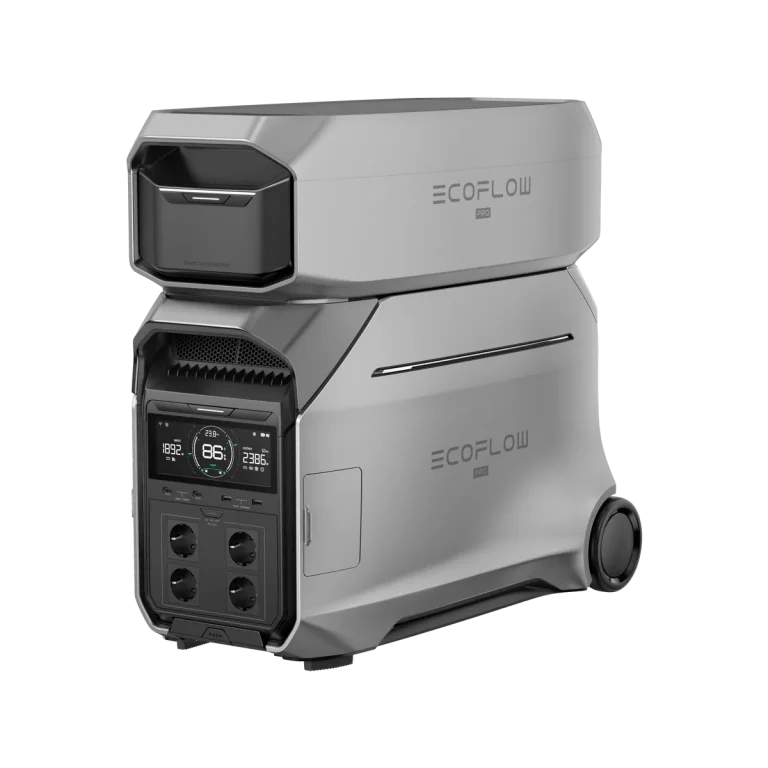 EcoFlow DELTA Pro 3 з батареєю DELTA Pro 3 Smart Extra Battery, встановленою зверху