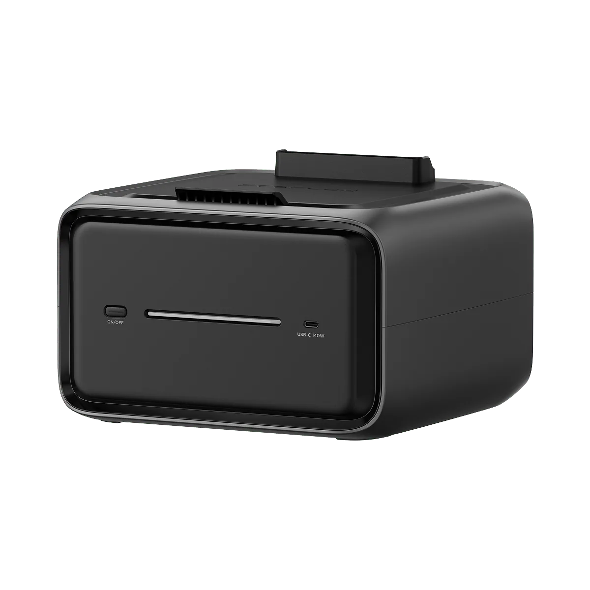 Дополнительная батарея EcoFlow RIVER 3 Plus Smart Extra Battery EB600 на 572 Вт·ч, вид спереди под углом