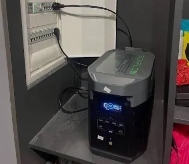 Panel after installation: Ecoflow Delta 2 MAX